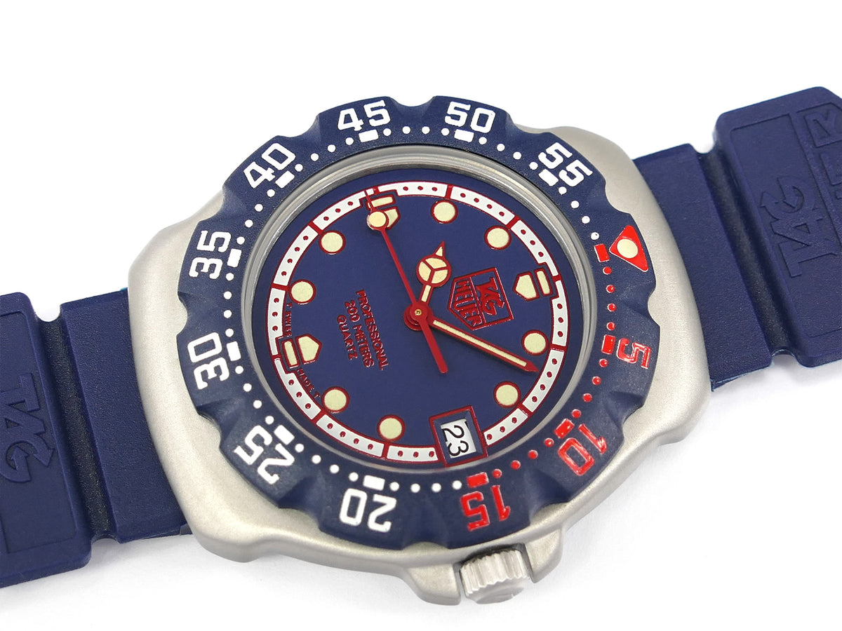 TAG Heuer Formula 1 Mid size 370.513 Blue Dial F1 with red accents (WA1210)