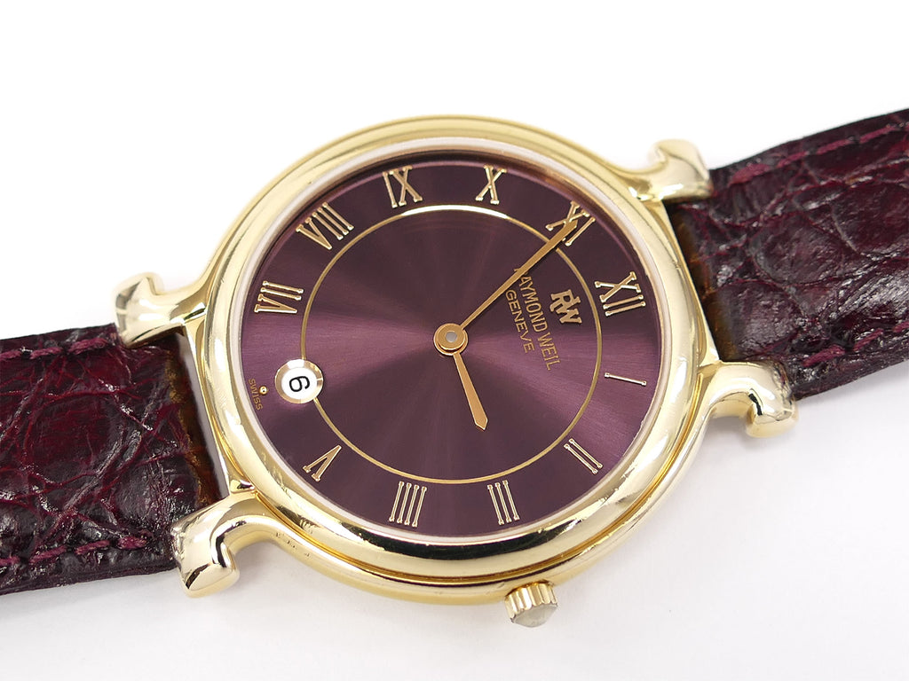 Raymond Weil Traditional 9136-2 Purple 18k Gold Plated 
