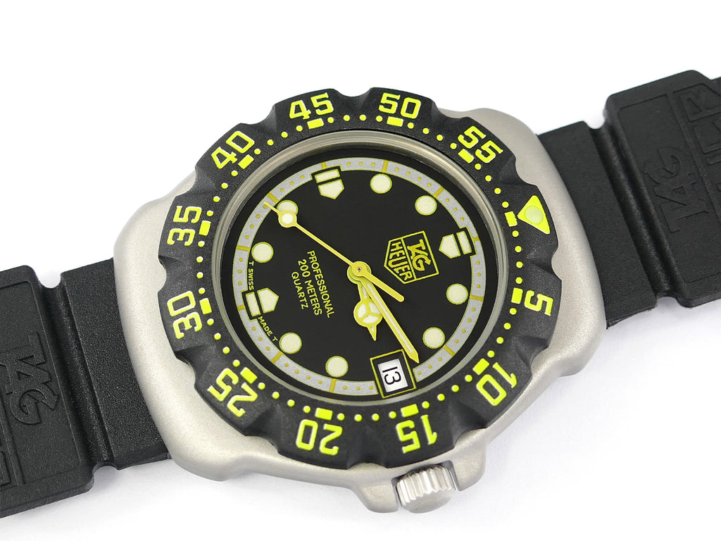 TAG Heuer Formula 1 Mid size WA1216 Black & Yellow New Bezel