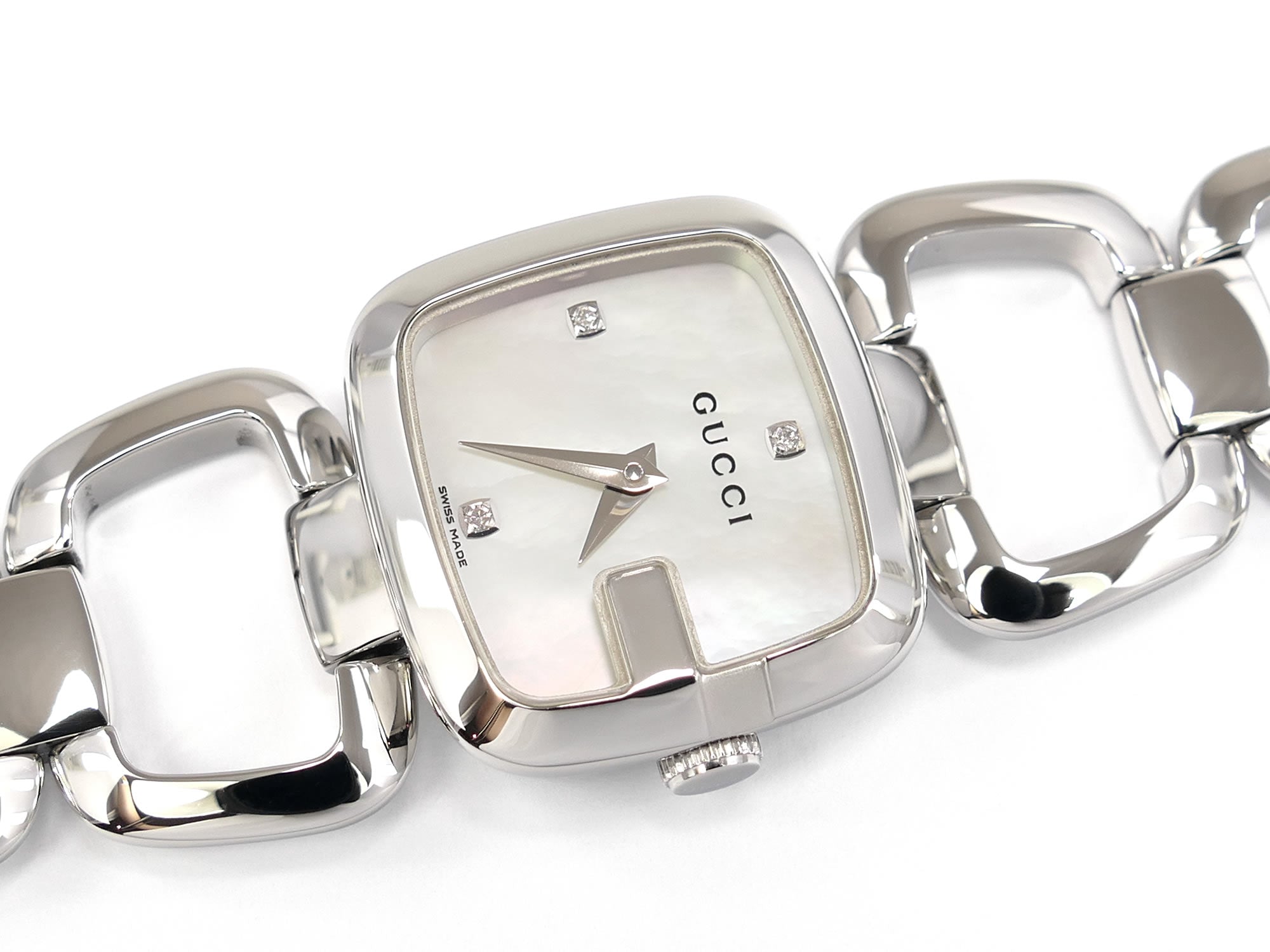 G-Gucci Mother of Pearl & 3 Diamonds YA125502