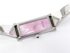 Gucci 1500L Pink Mother of Pearl Rectangular Dial on bangle