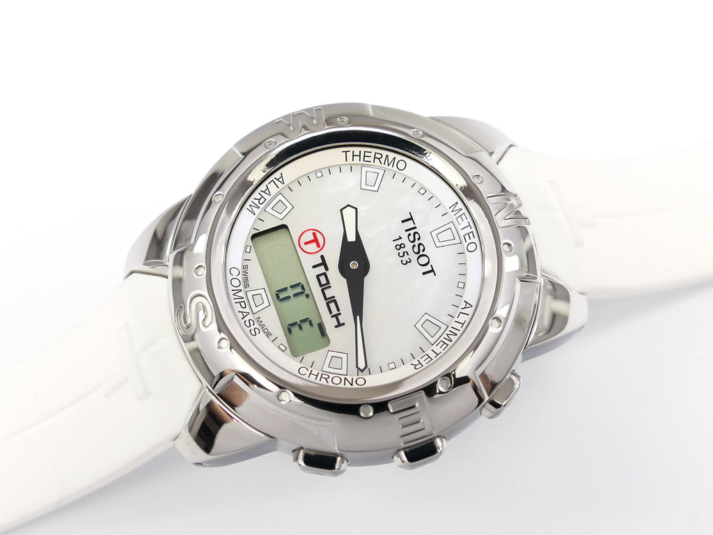 Tissot T-Touch Titanium White Mother of Pearl Touchscreen T33.7.658.81