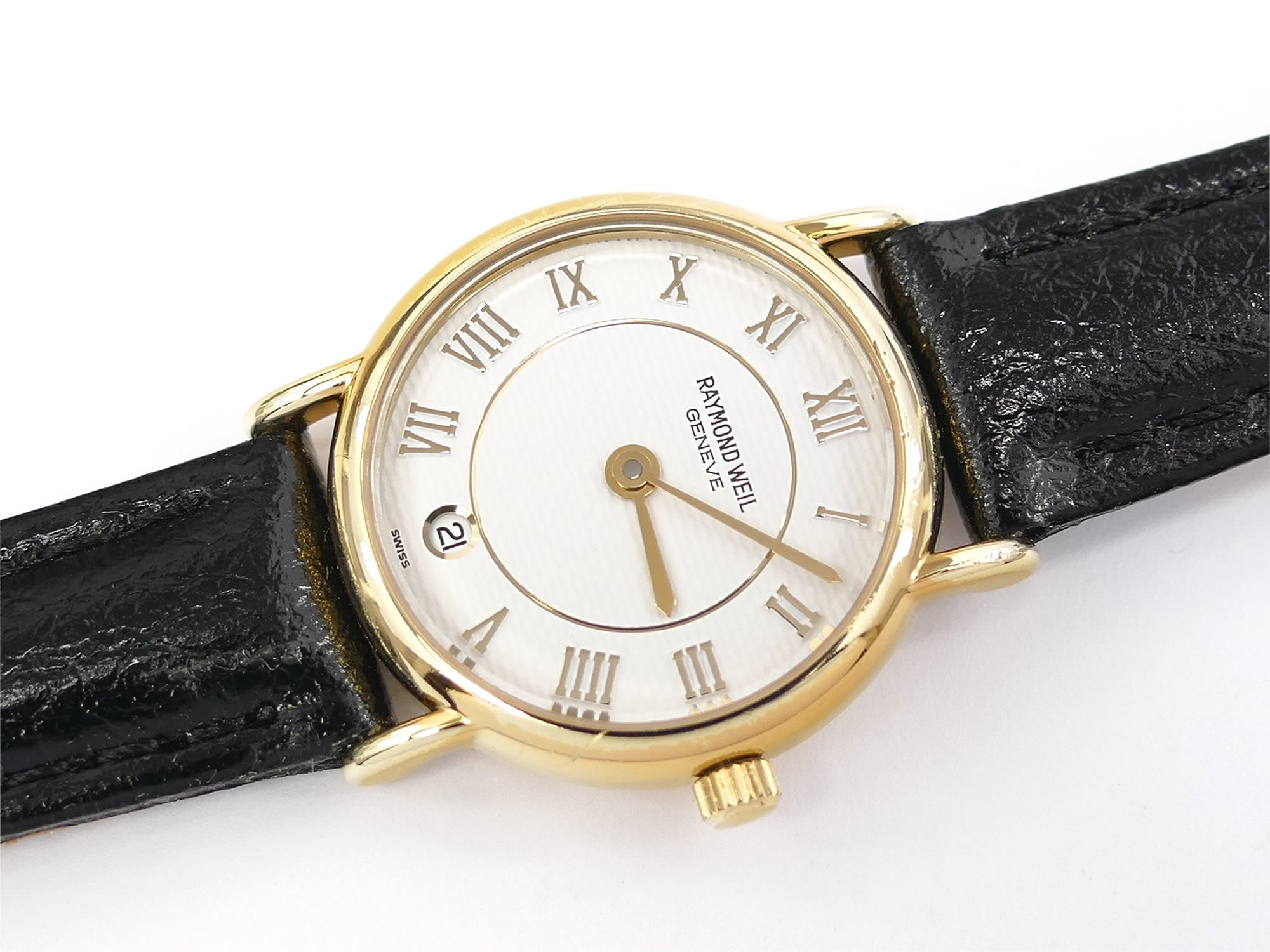 Raymond Weil Traditional 9923 White Dial 18k Gold Plated Roman Numerals