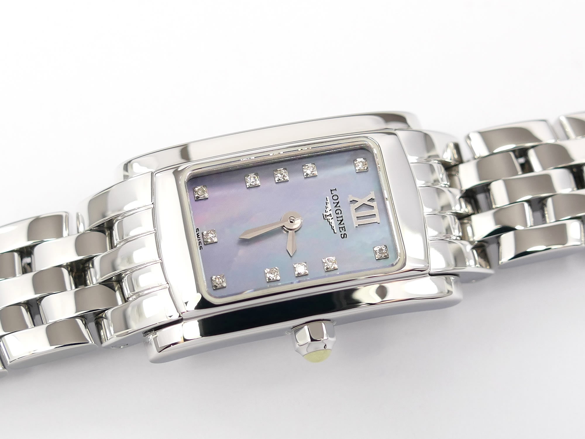 Longines DolceVita Blue Mother of Pearl Dial 11 Diamonds L5.158.4.83.6