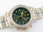 TAG Heuer 6000 Chronograph British Racing Green Dial with Solid 18k Gold CH1151.BD0678