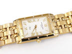 Raymond Weil Tango 5980 White Rectangular Dial 18k Gold Plated