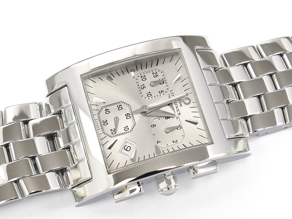 Longines DolceVita Carrée Silver Dial Square Chronograph L5.668.4.76.6
