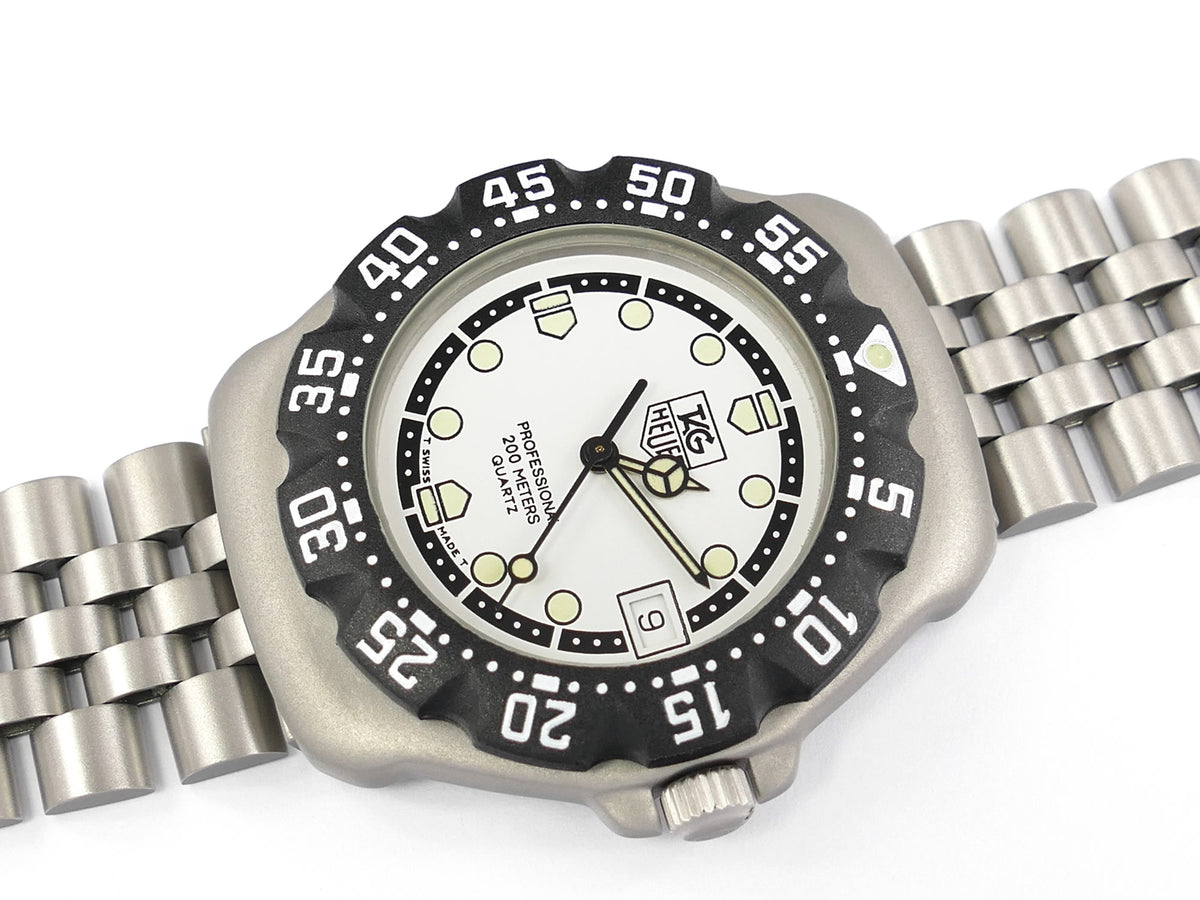 TAG Heuer Formula 1 Mid Size WA1218 White Dial with New Bezel