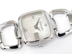Gucci G 125.5 White Mother of Pearl with 3 Diamonds 