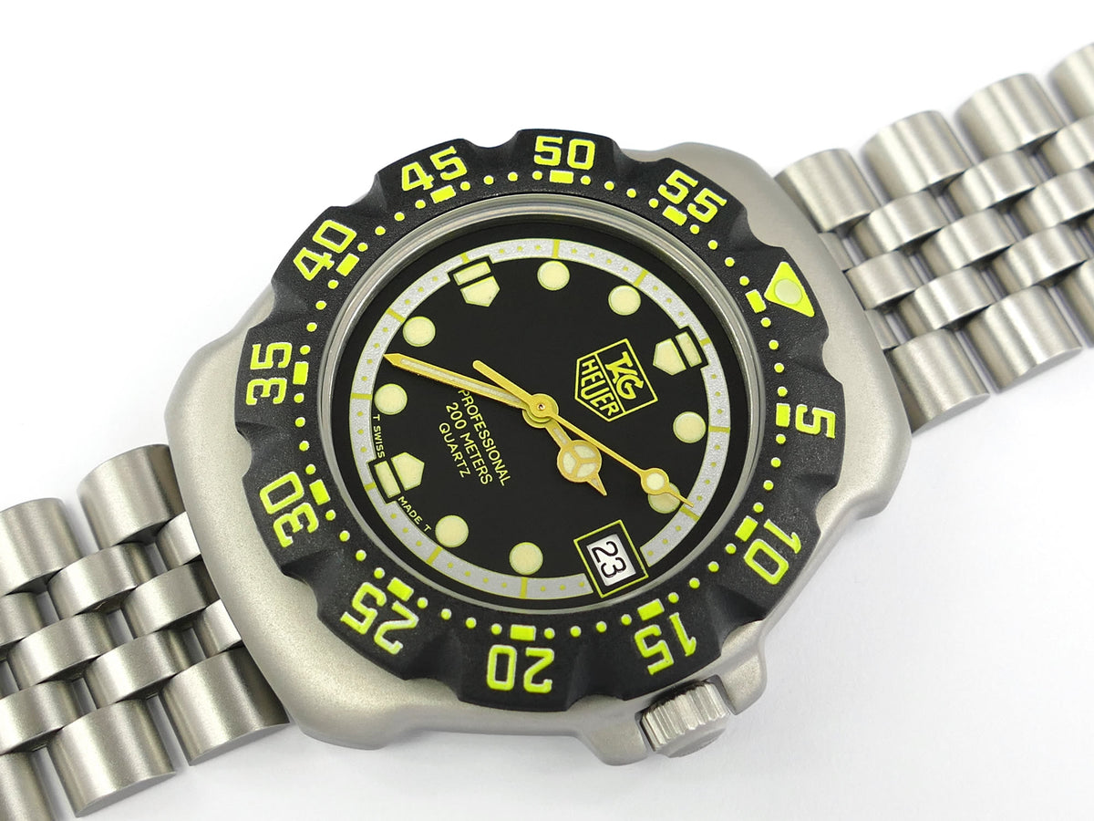 TAG Heuer Formula 1 Mid Size WA1216 Black & Yellow New Bezel