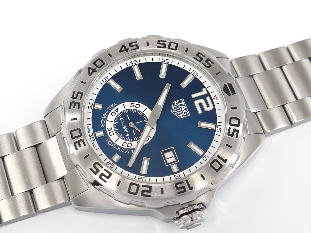 TAG Heuer Formula 1 Calibre 6 WAZ2014 Blue Sunburst Dial Automatic
