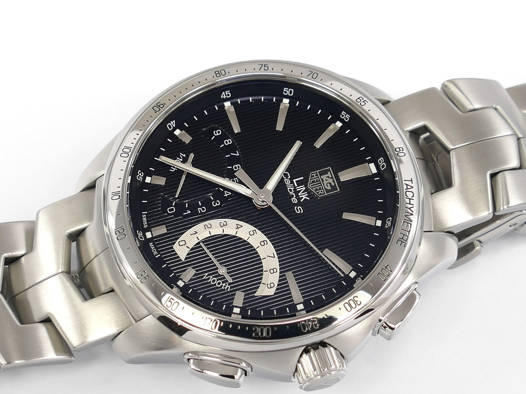 TAG Heuer Link Calibre S CAT7010 Black Chronograph perpetual calendar