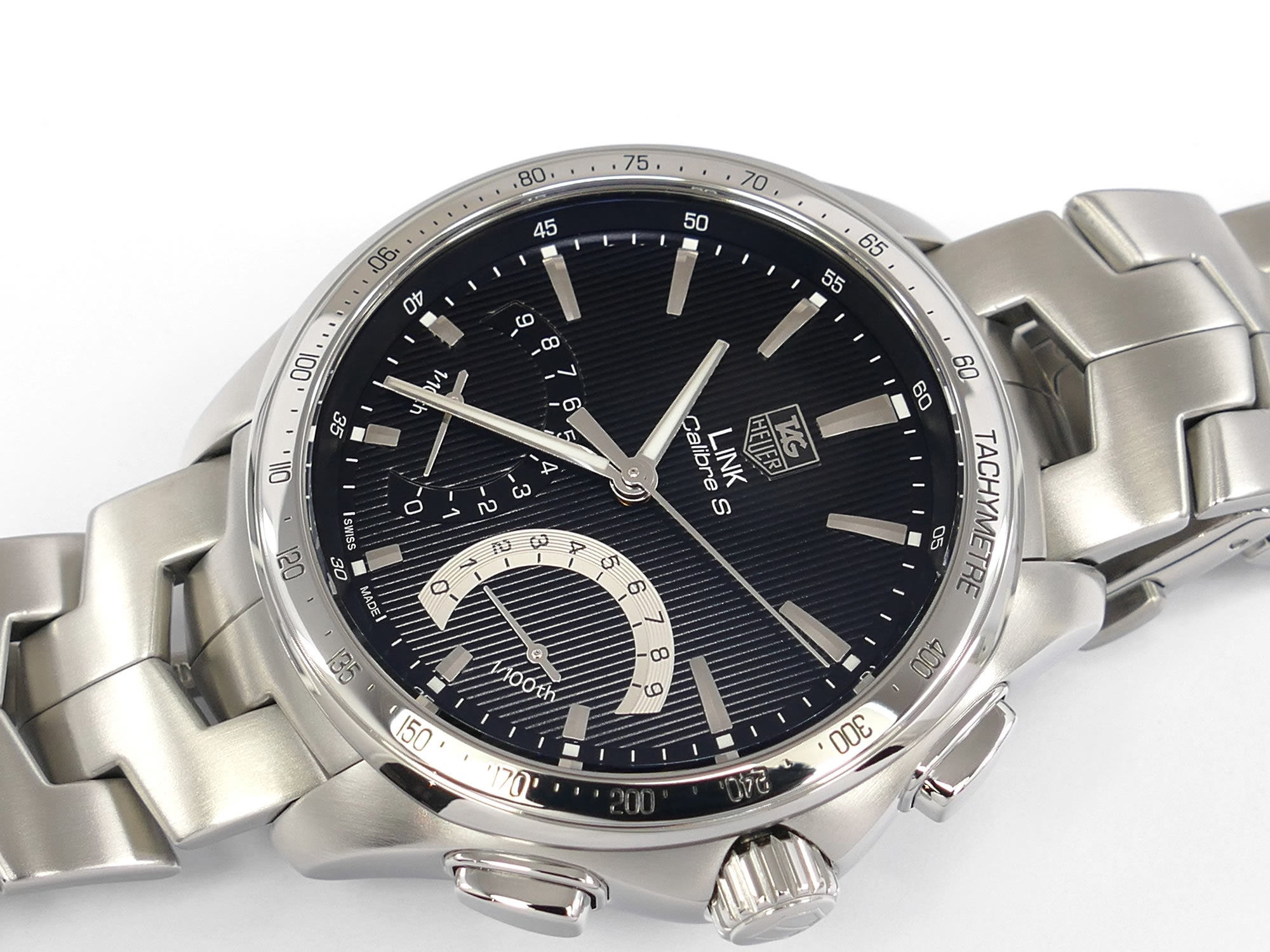 TAG Heuer Link Calibre S CAT7010 Black Chronograph perpetual calendar