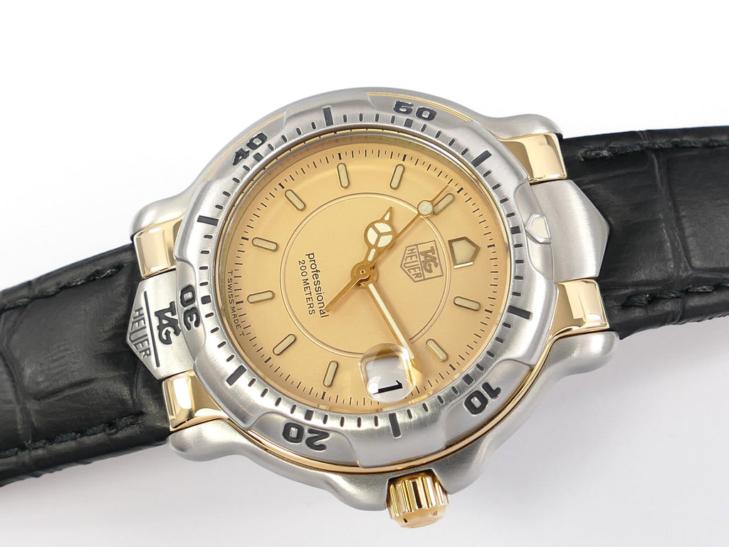 TAG Heuer 6000 WH1253 Champagne Dial & Solid 18k Gold