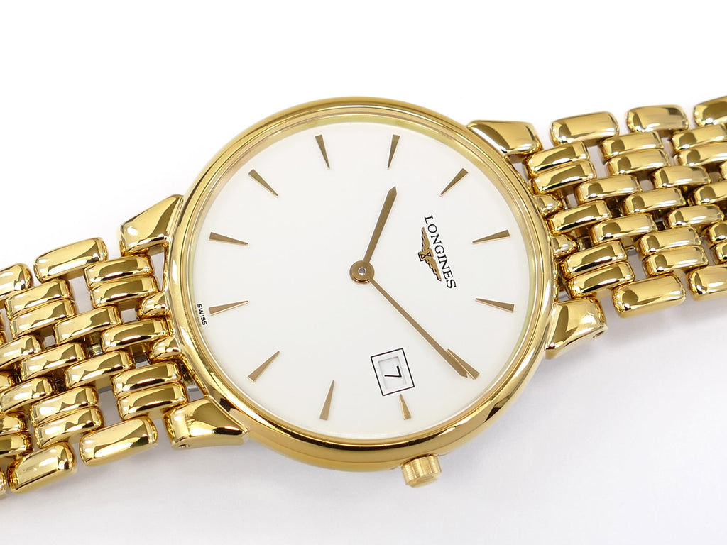 Longines La Grande Classique White Dial Gold PVD L5.632.2.22.5