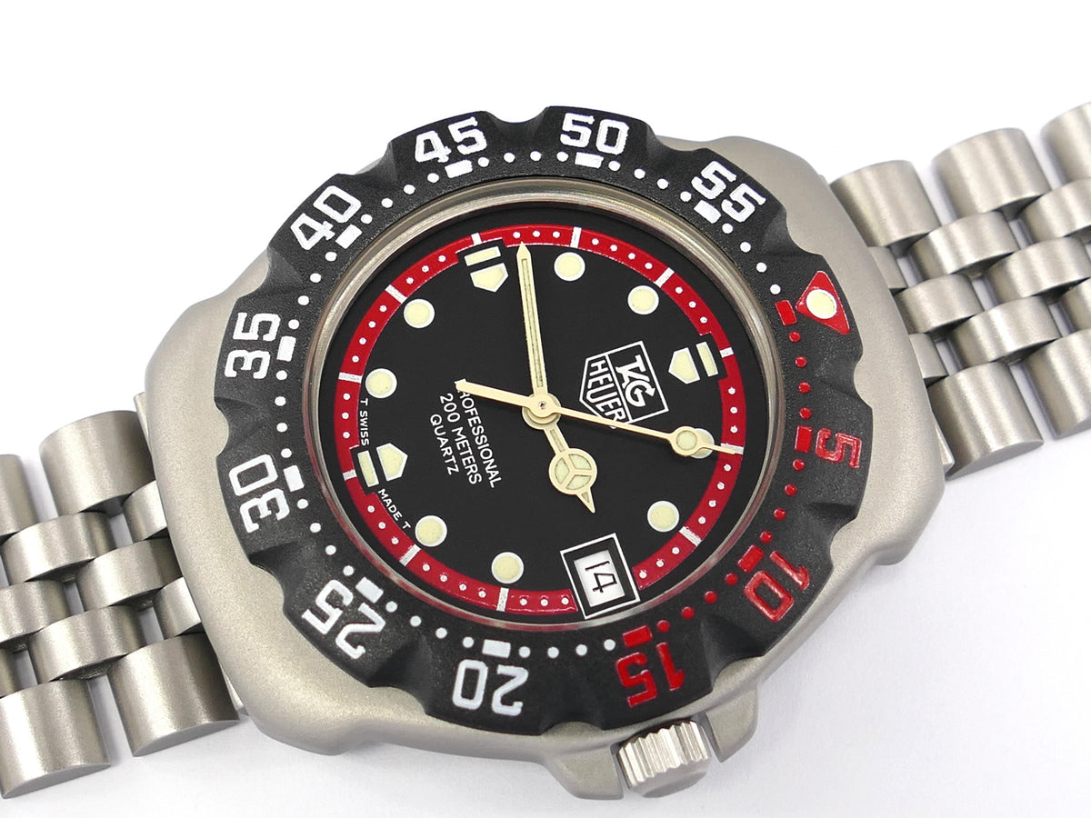 TAG Heuer Formula 1 WA1214 Black & Red New Bezel date