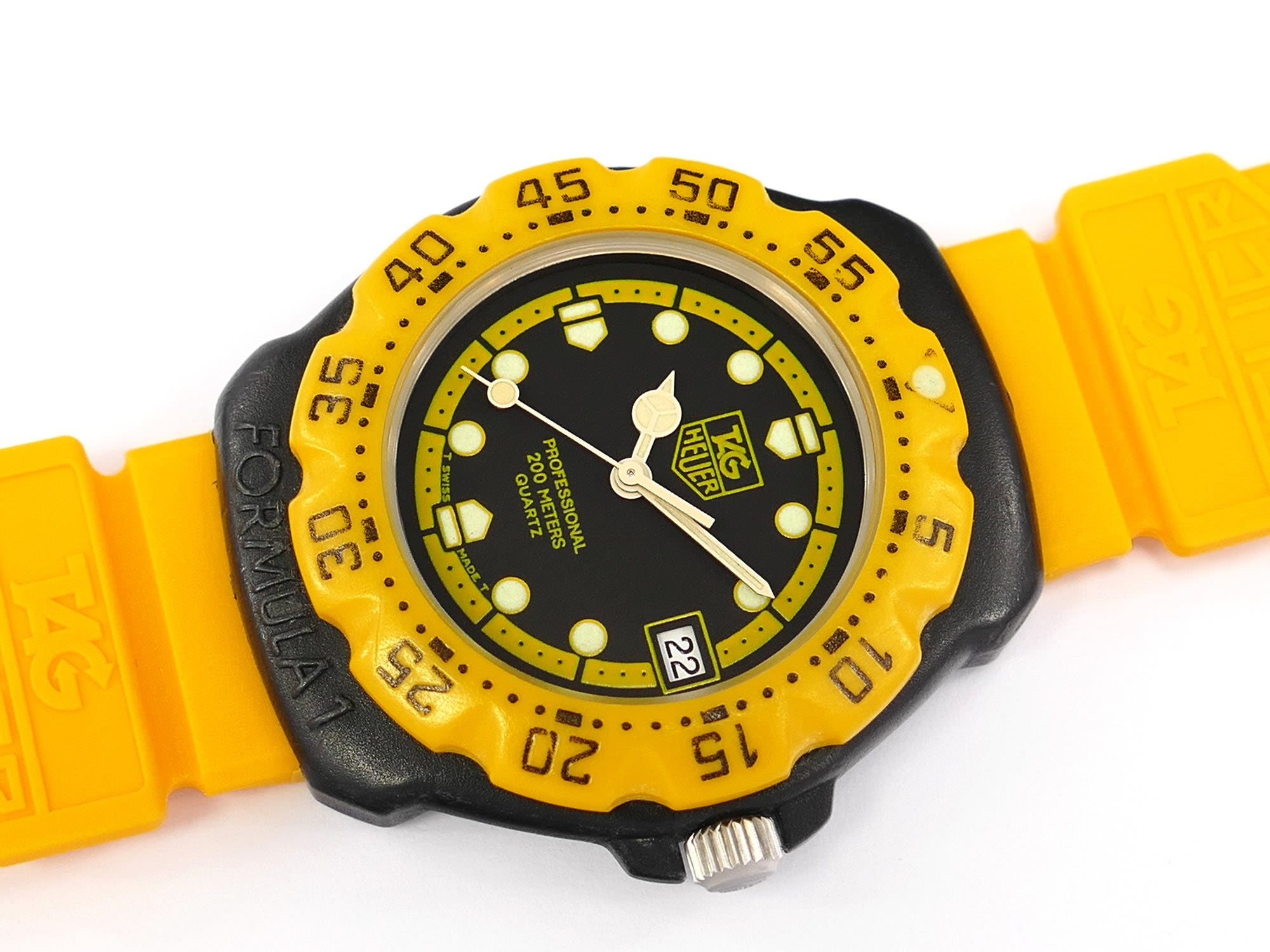 TAG Heuer Formula 1 380.513/1 Black & Yellow retro F1