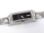 Gucci G-Link 110 Black Dial & 3 Diamonds Stainless Steel YA110514