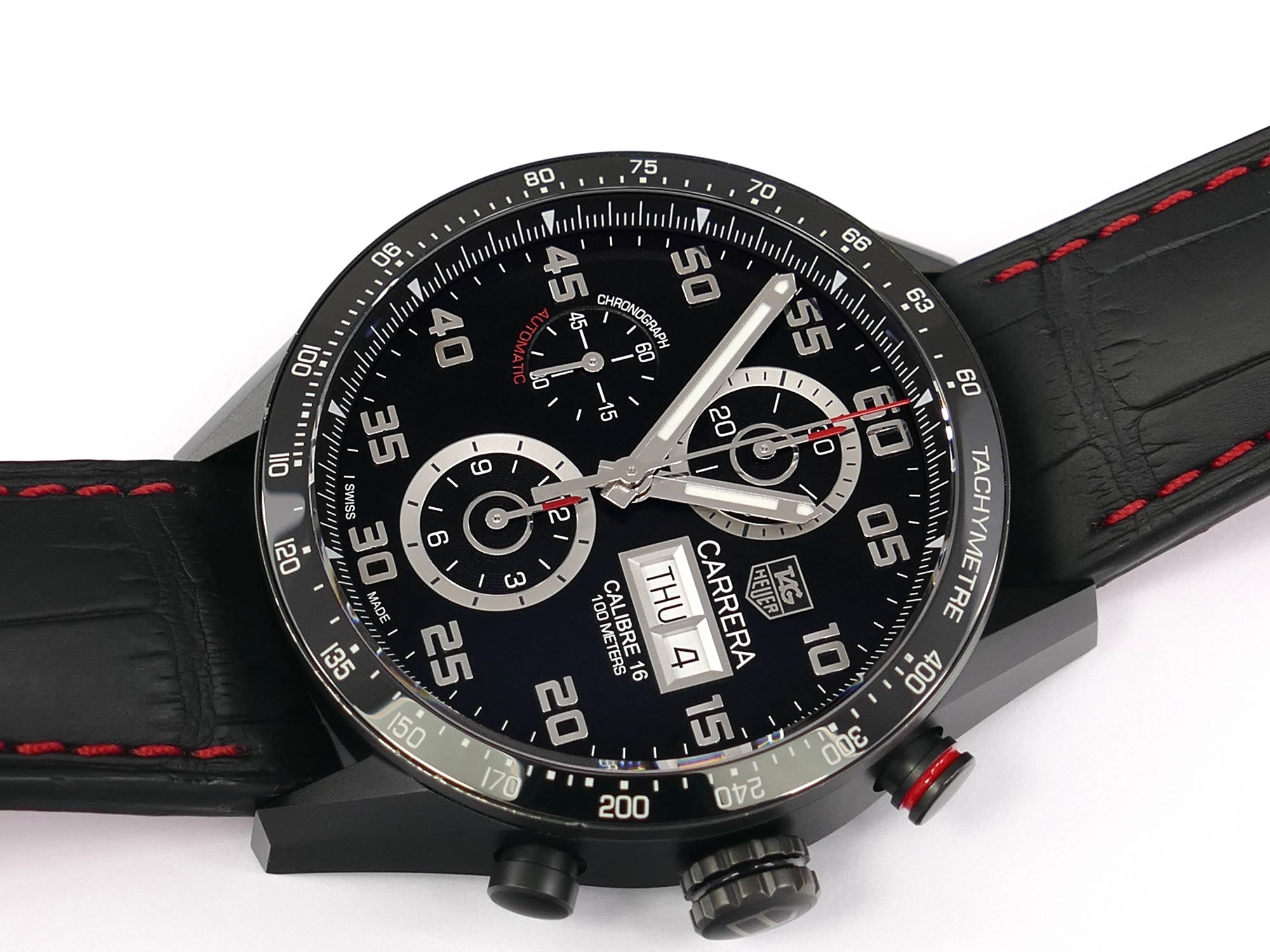 TAG Heuer Carrera Chronograph CV2A81 Black Titanium Automatic Day - Date