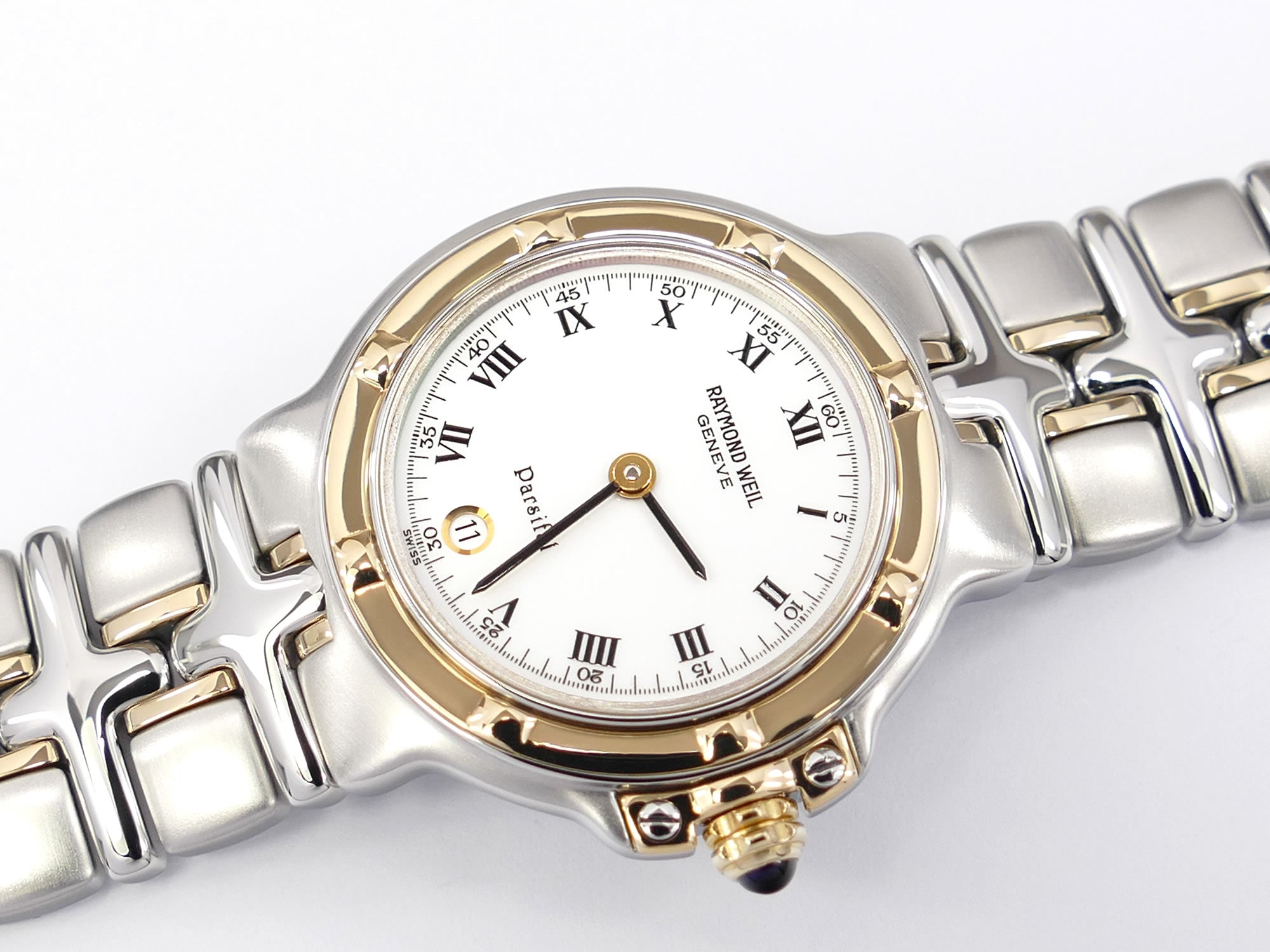 Raymond Weil Parsifal 9990 White Dial with 18k Solid Gold