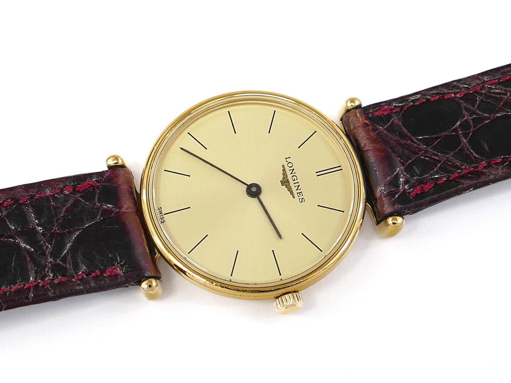 Longines La Grande Classique L4.135.2.32.7 Champagne Dial Gold PVD 