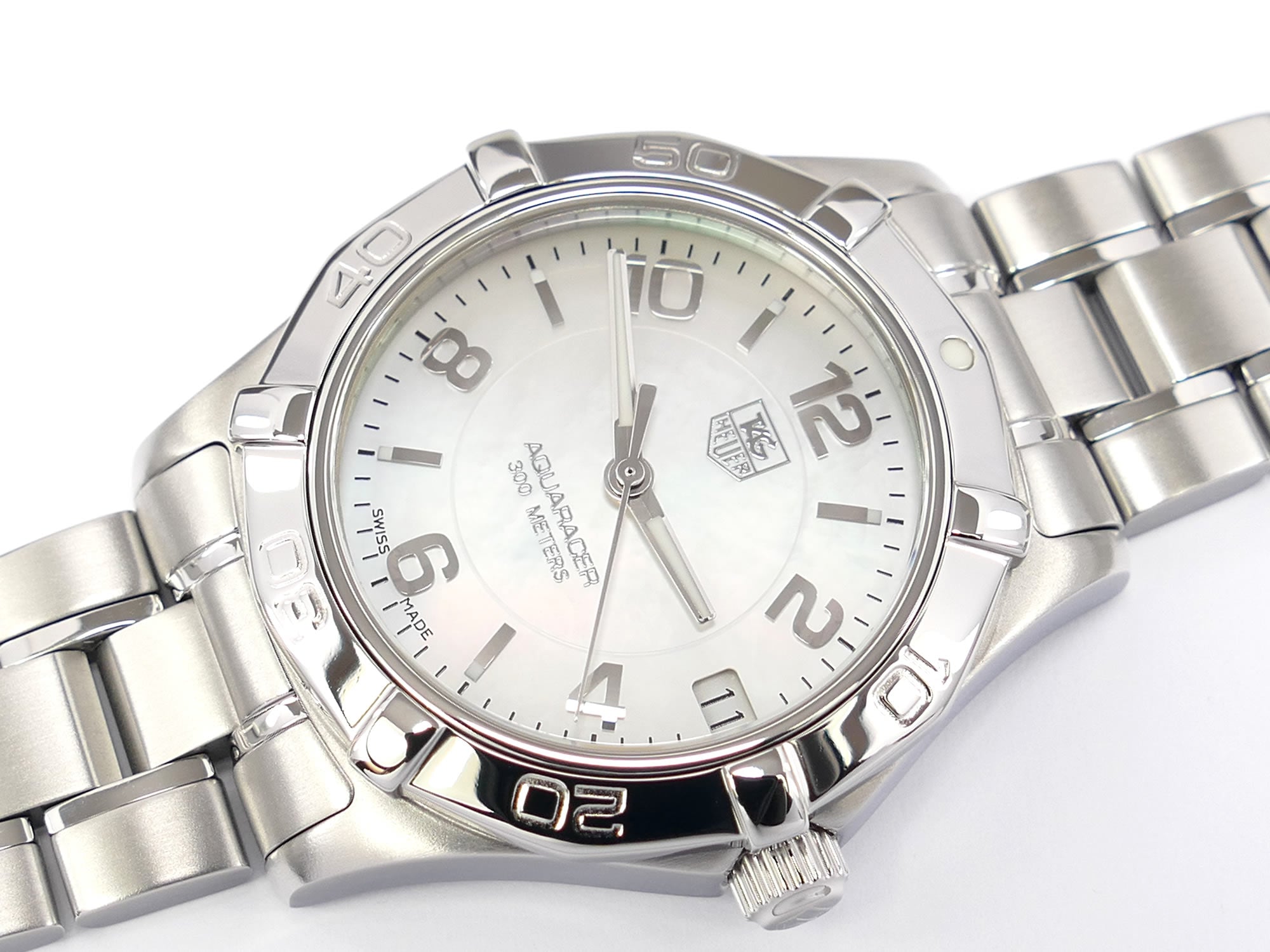 TAG Heuer Aquaracer White Mother of Pearl Arabic Numerals WAF1311.BA0817