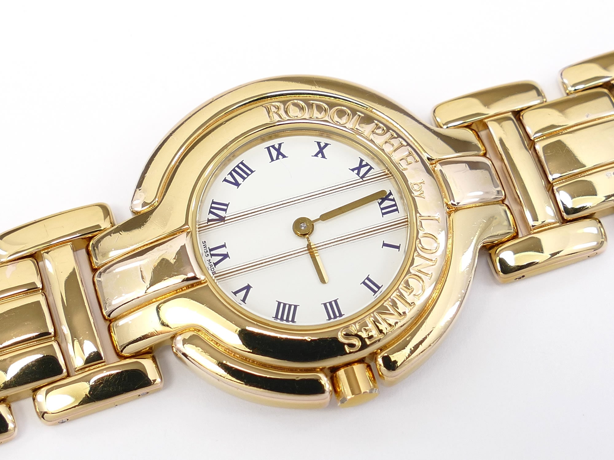 Longines Rodolphe Design White Dial 18k Gold Plated 32mm – SWWatches