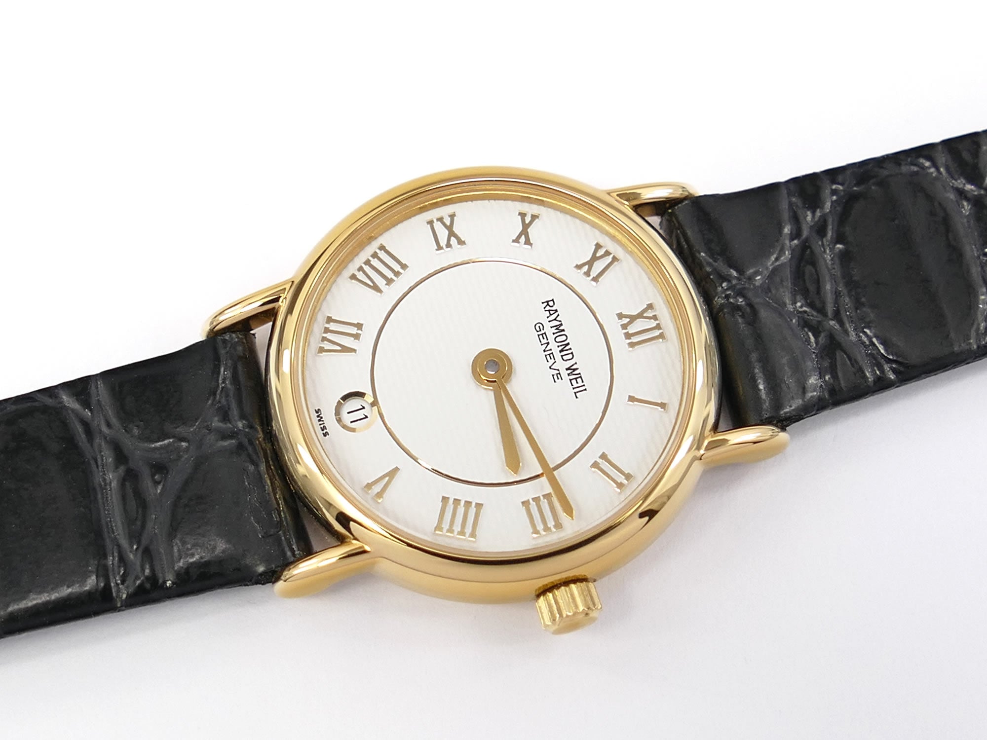 Raymond Weil Traditional 9923 White Dial 18k Gold Plated