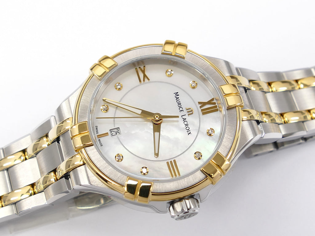 Maurice Lacroix Aikon White Mother of Pearl 8 Diamonds AI1004-PVY13-171-1
