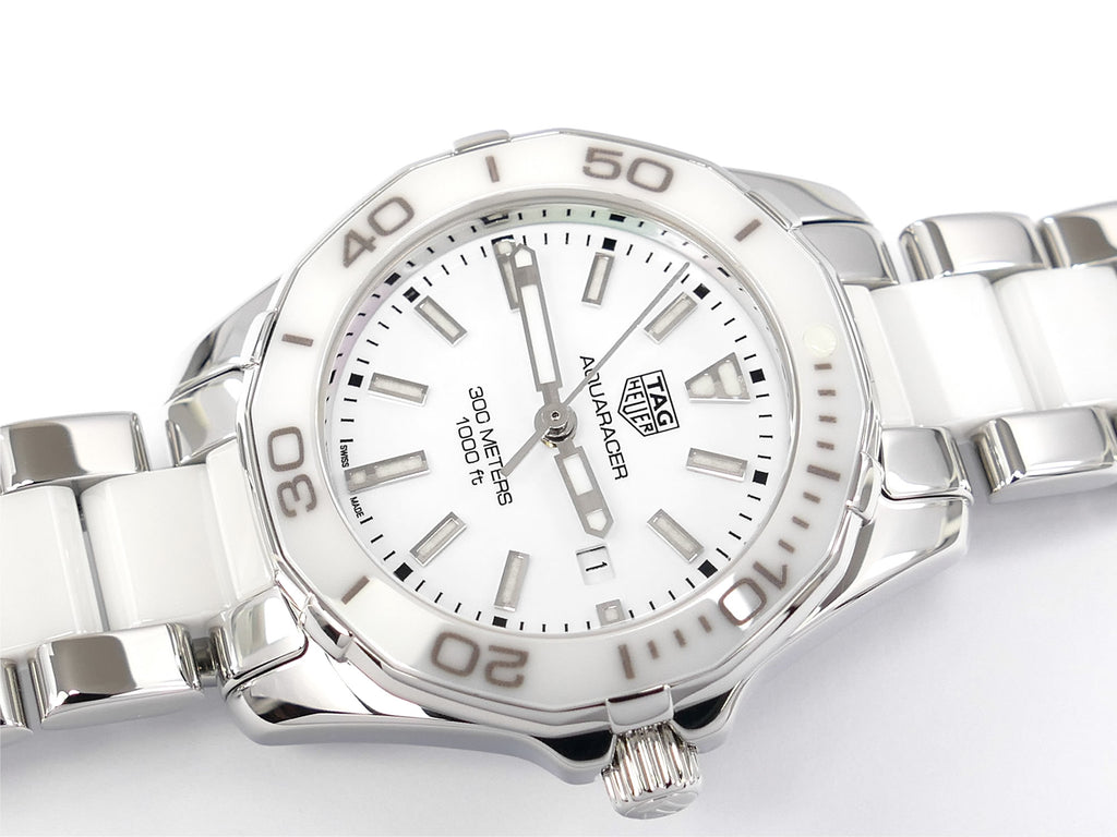 TAG Heuer Aquaracer White Dial & Ceramic bezel WAY141B.BA0919