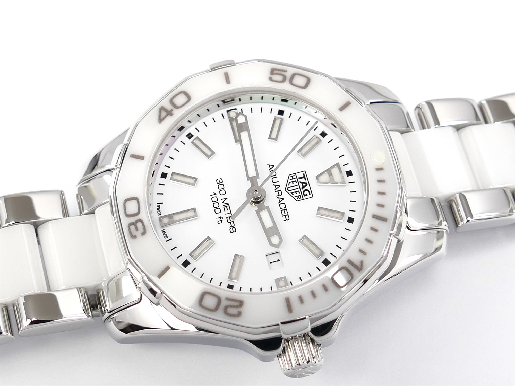 TAG Heuer Aquaracer White Dial & Ceramic bezel WAY141B.BA0919