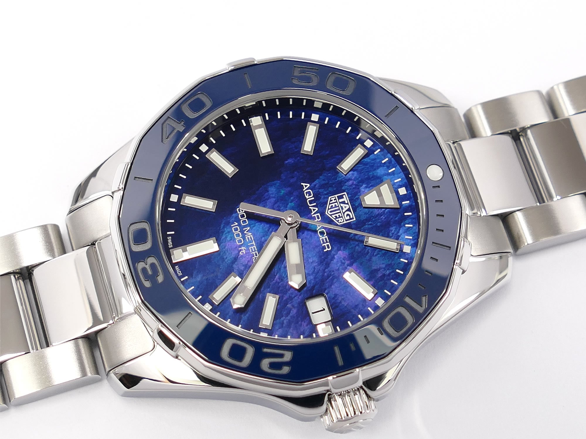 TAG Heuer Aquaracer Blue Mother of Pearl Dial WAY131S.BA0748
