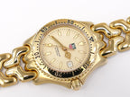 TAG Heuer SEL WG1330-2 Cream Dial 18k Gold Plated Sports Elegance Link