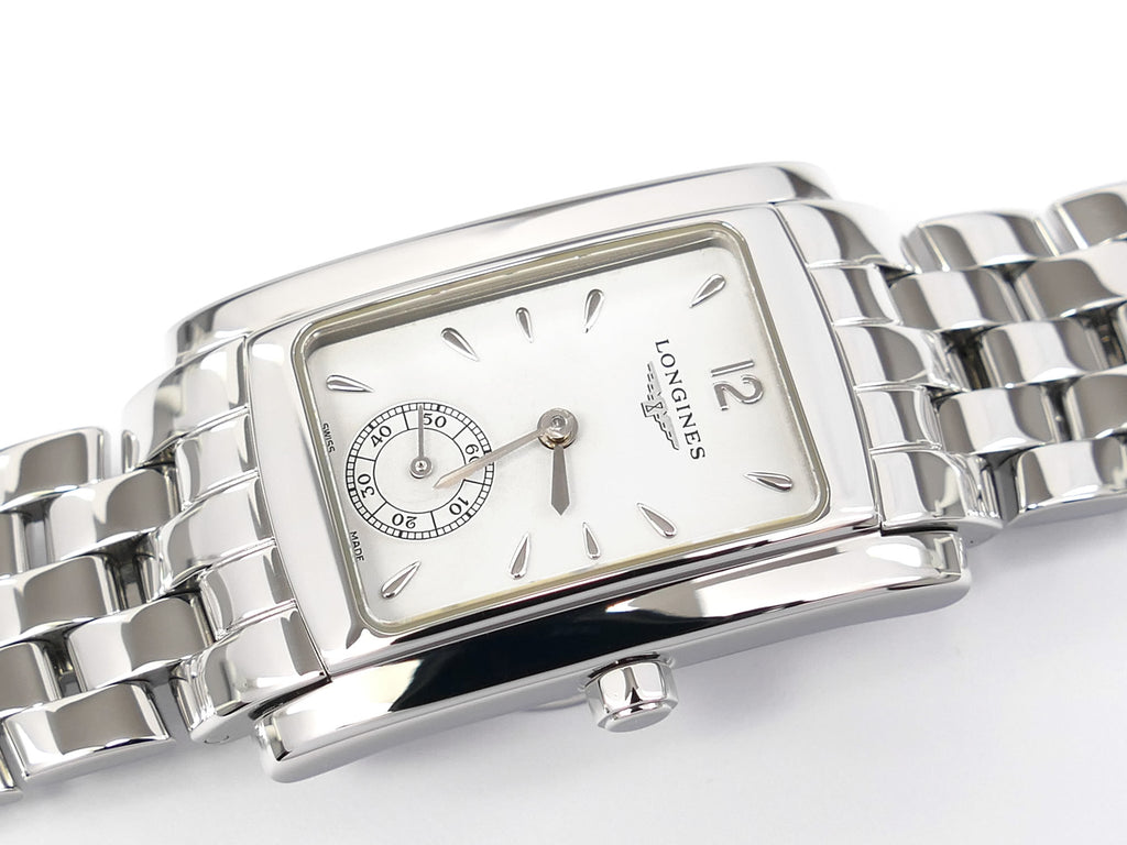 Longines DolceVita Ladies White Dial Rectangular L5.502.4.16.6