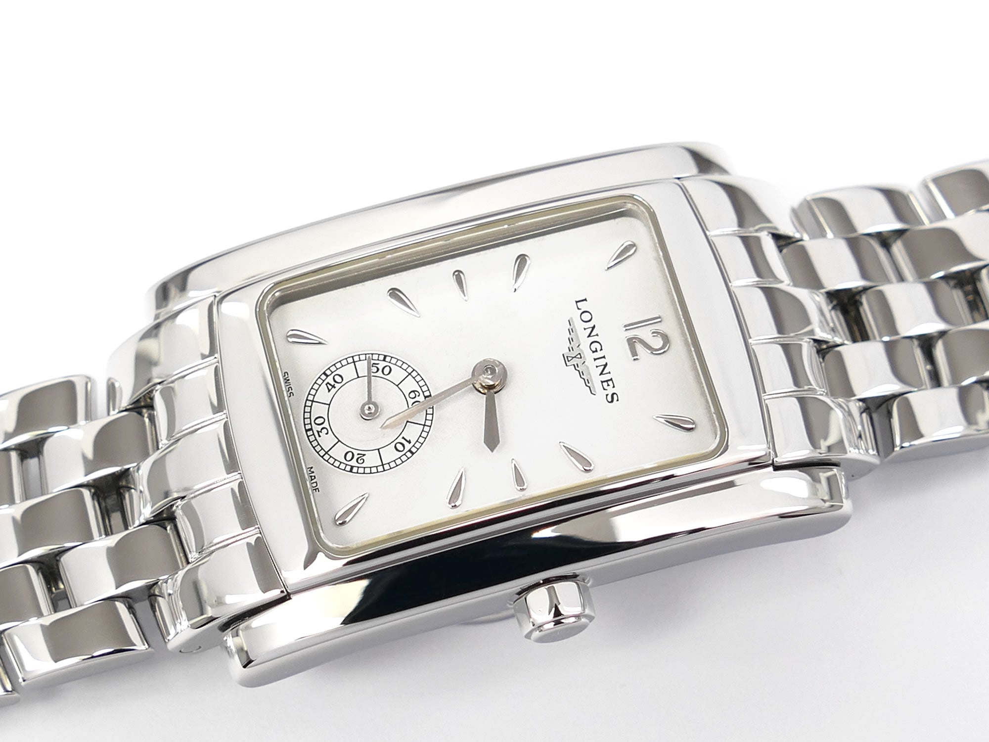 Longines DolceVita Ladies White Dial Rectangular L5.502.4.16.6
