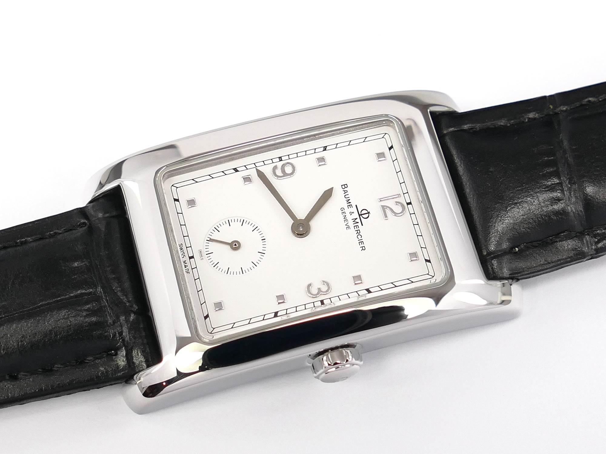 Baume & Mercier Hampton MV045063 White Rectangular Dial