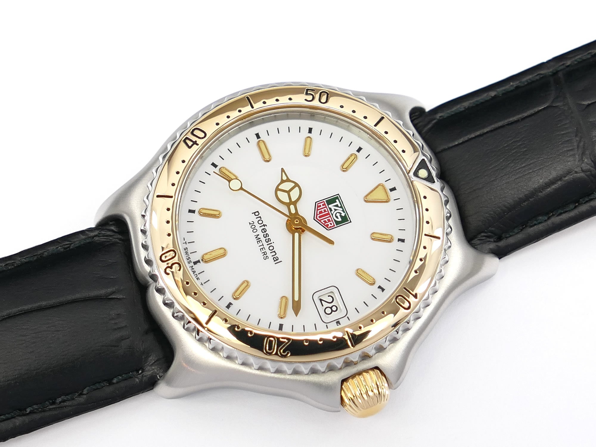TAG Heuer SEL WI1250 White with 18k Gold Bezel