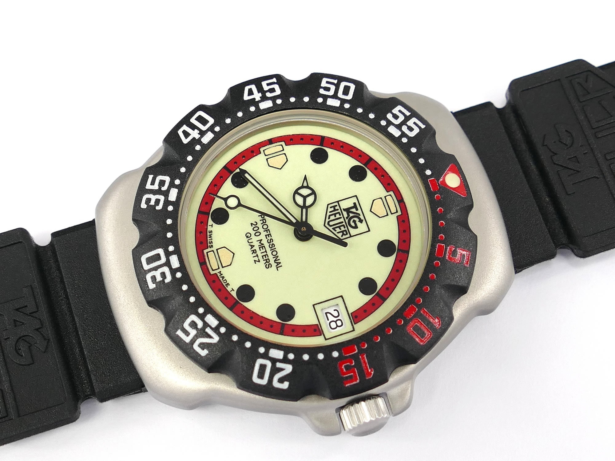 TAG Heuer Formula 1 WA1211 Luminous Dial Red Accents New Bezel