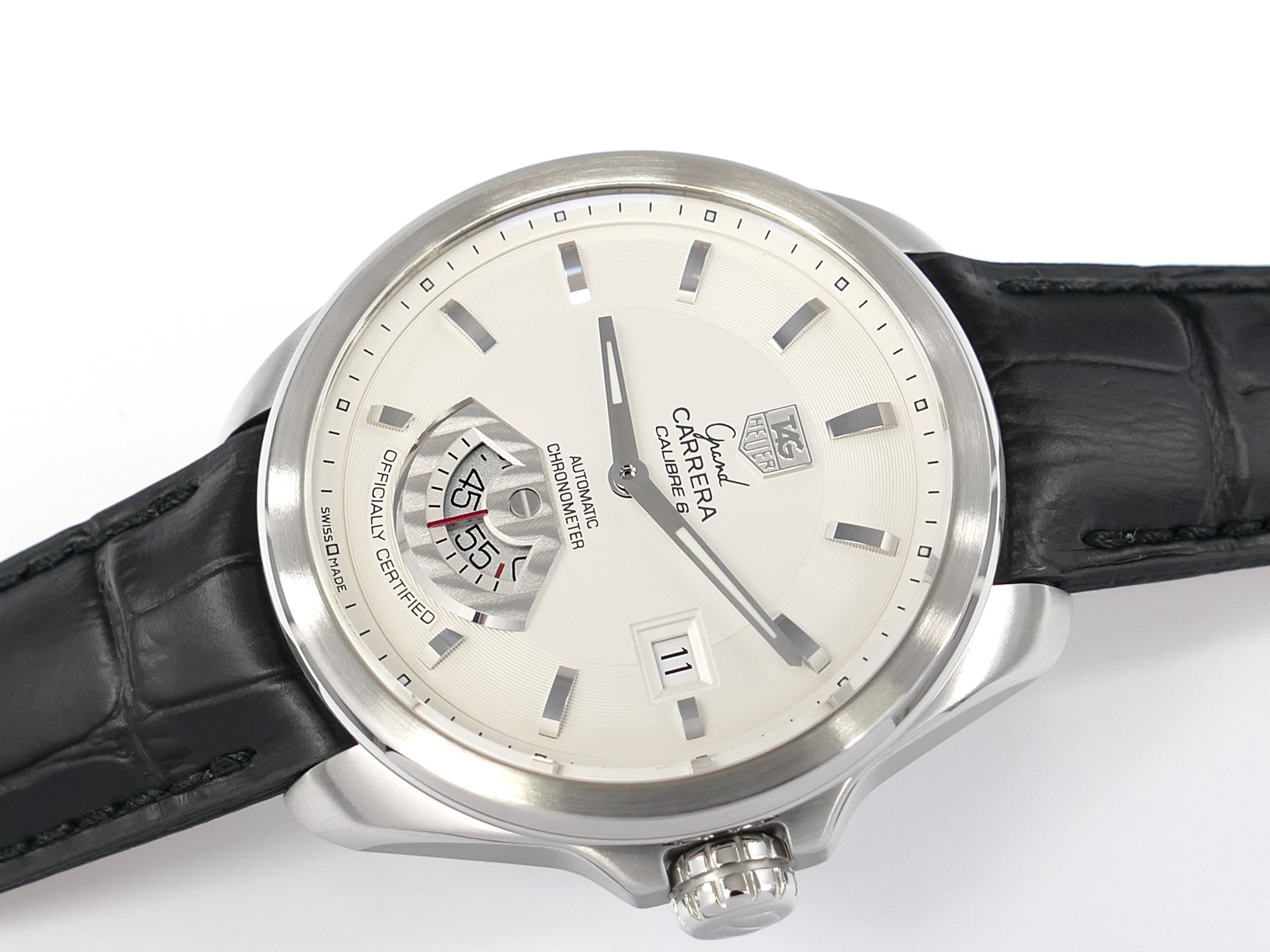 TAG Heuer Grand Carrera WAV511B Silver Automatic Calibre 6