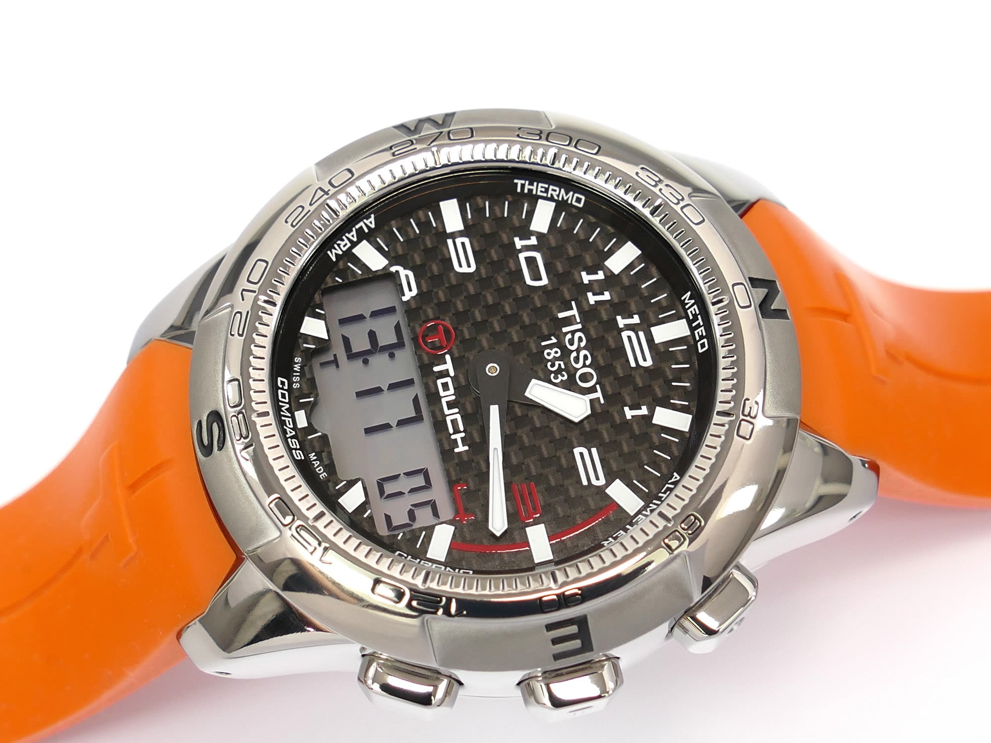 Tissot T-Touch II Carbon Fibre Dial Polished Titanium T047.420.47.207.01