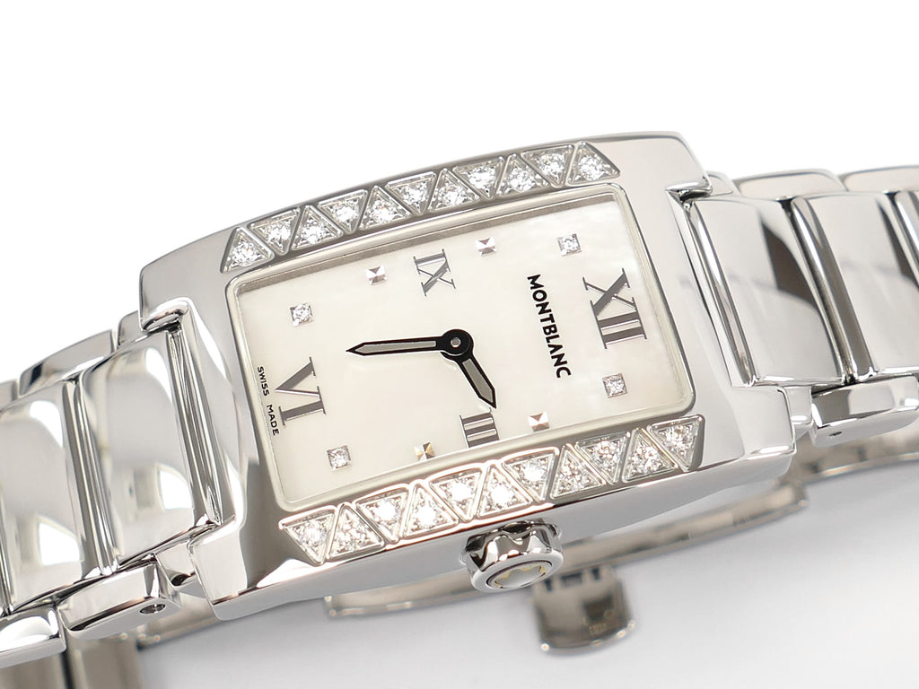 Montblanc Profile Elegance 7077 White Mother of Pearl rectangular dial