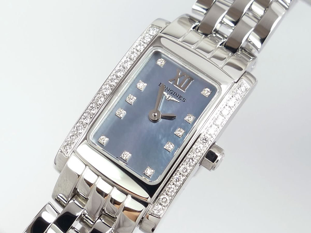 Longines DolceVita Blue Mother of Pearl Dial with 11 diamond markers L5.158.0.83.6