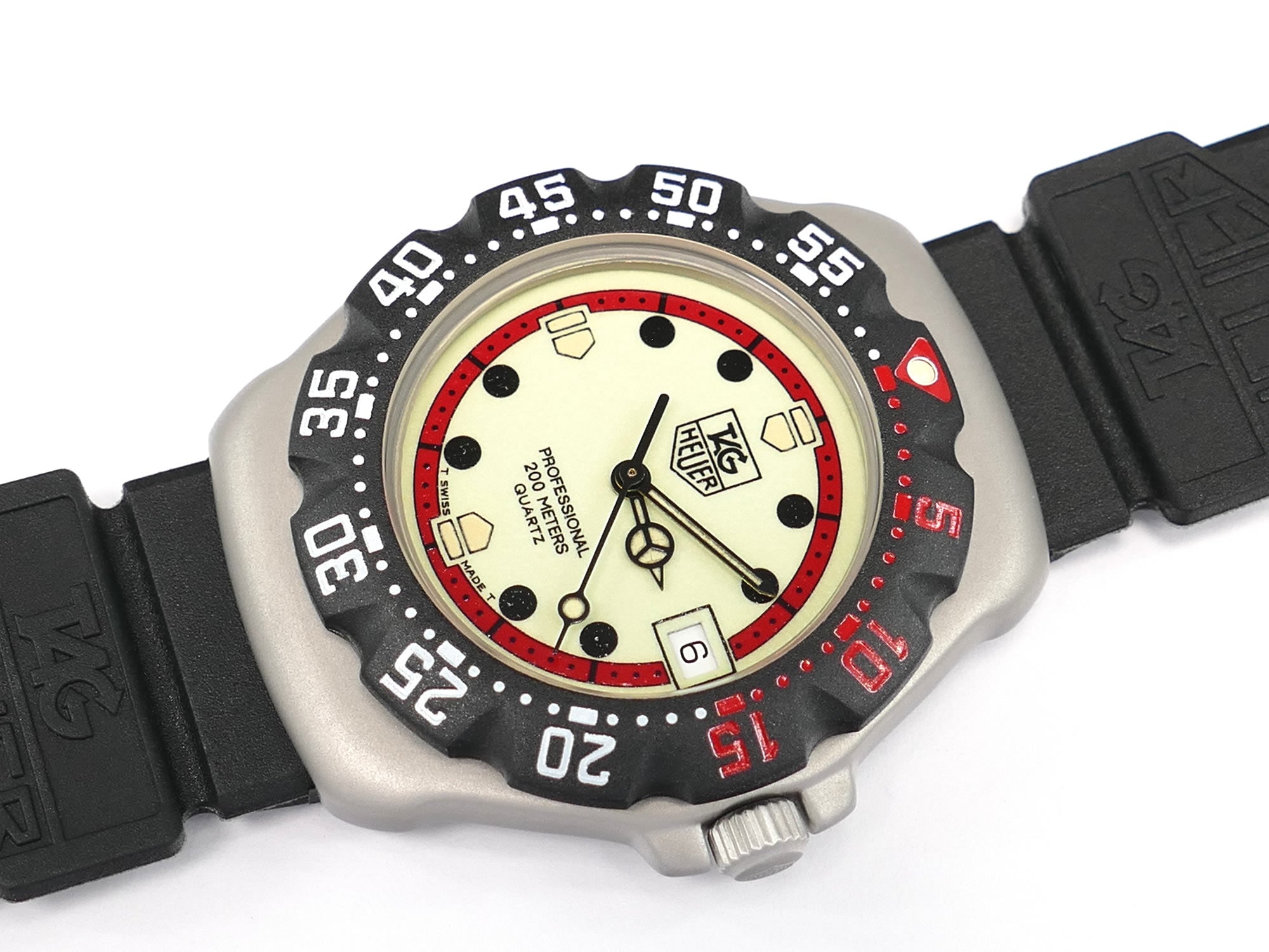 TAG Heuer Formula 1 WA1211 Luminous New Bezel with Red Accents