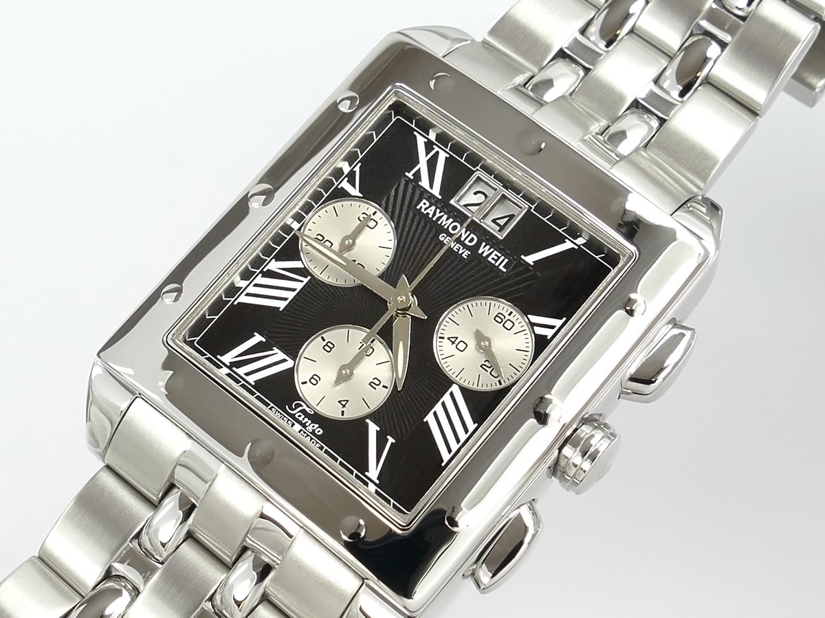 Raymond Weil Tango Chronograph 4881-ST-00209 Roman Numeral dial with date
