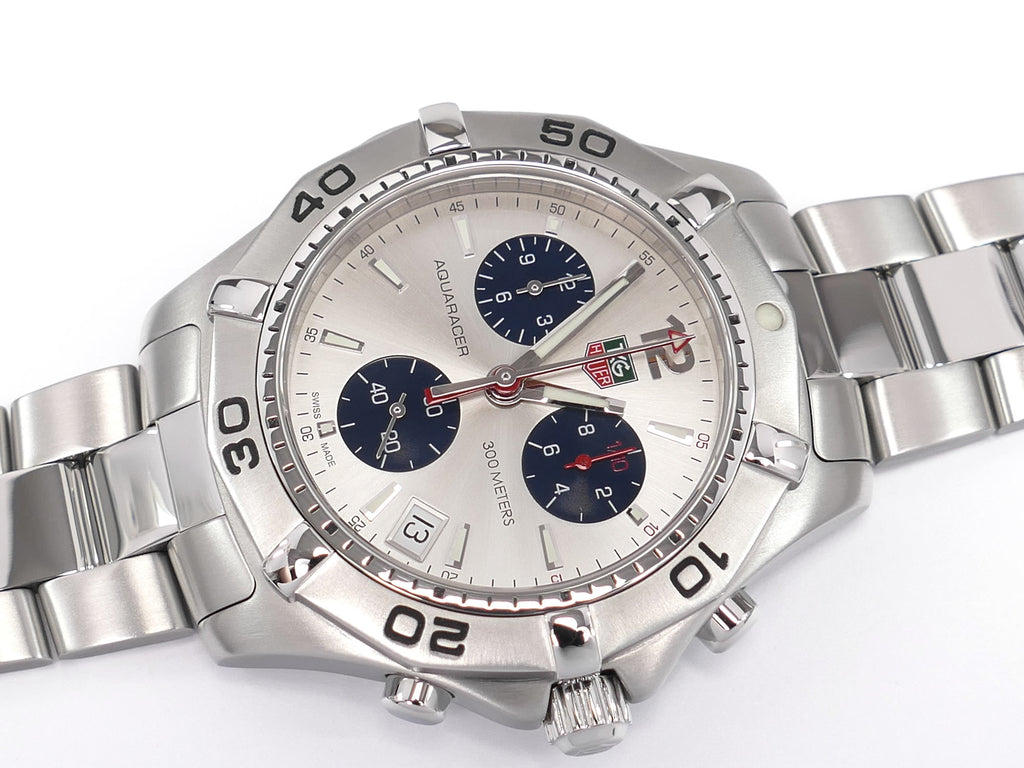 TAG Heuer Aquaracer Silver Chronograph CAF1111.BA0803