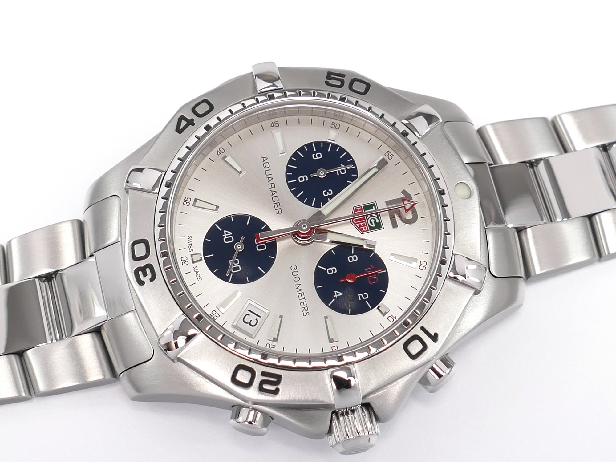 TAG Heuer Aquaracer Silver Chronograph CAF1111.BA0803