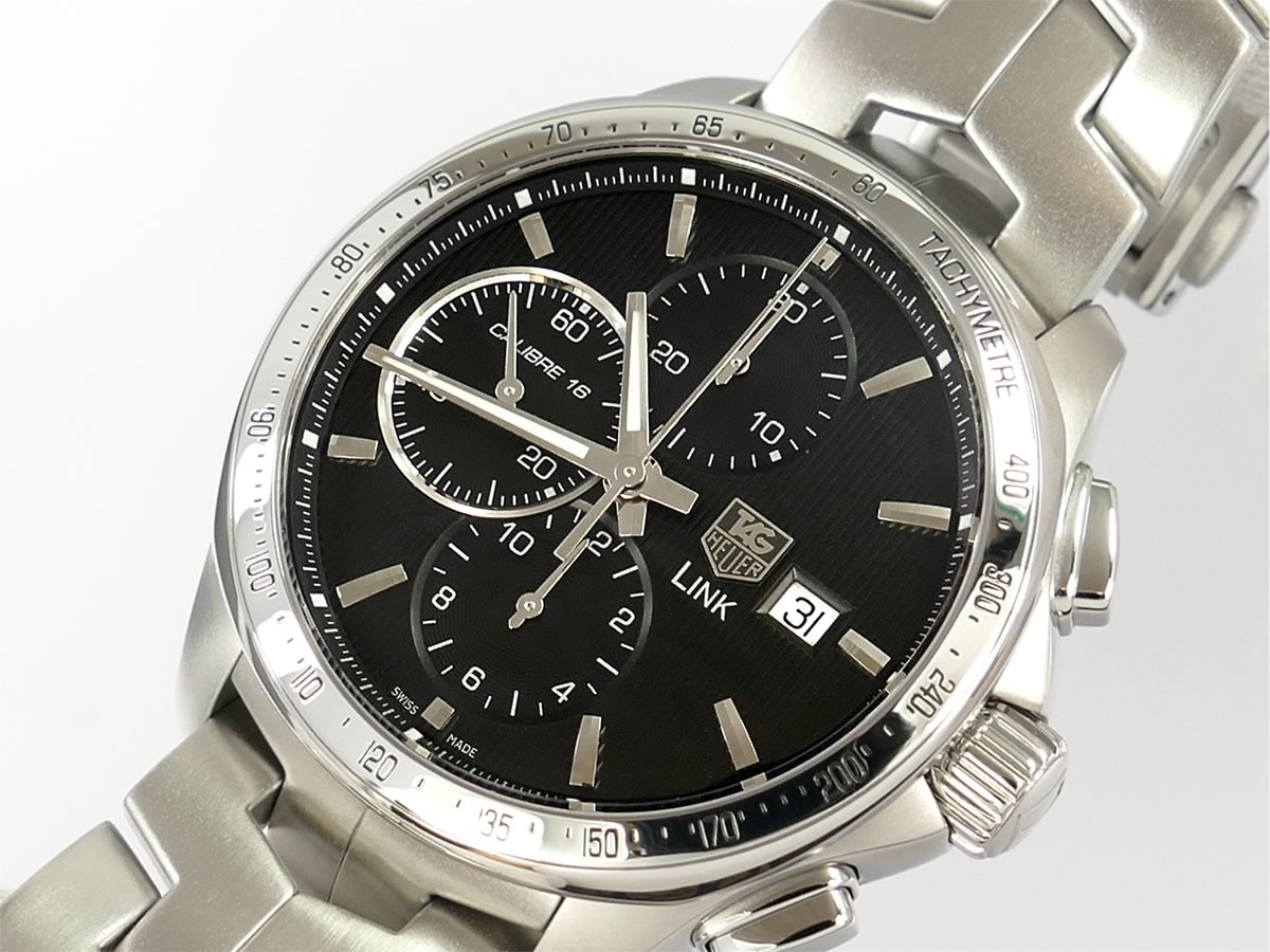TAG Heuer Link Chronograph Calibre 16 CAT2010.BA0952 black dial