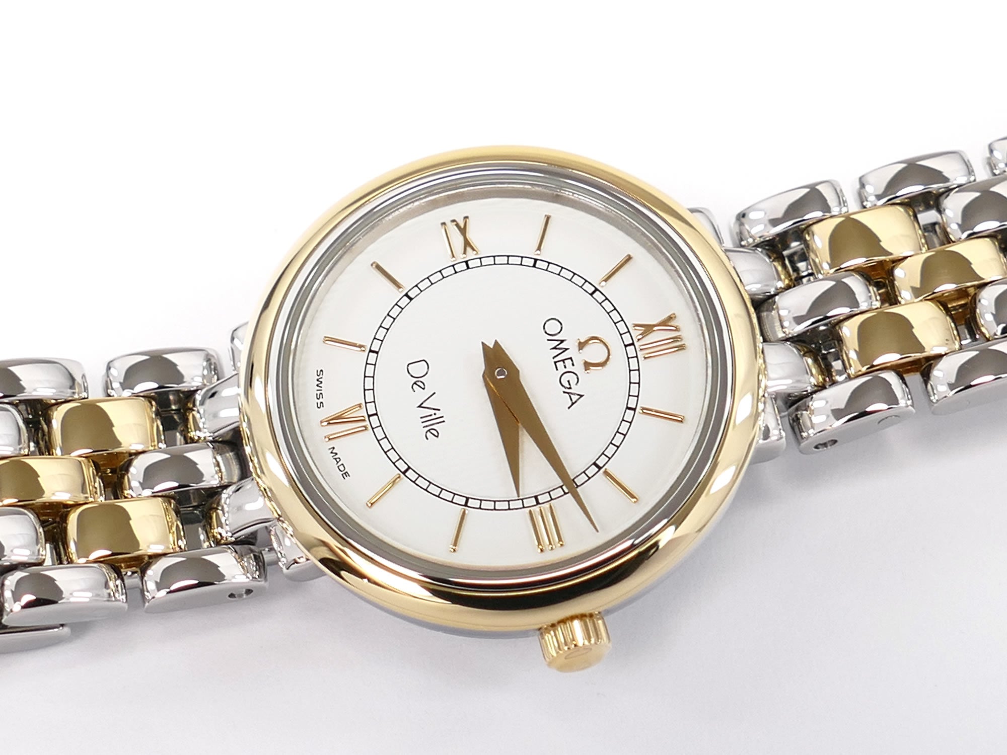 Omega De Ville 7374.21.00 White Dial Quarter Arabic