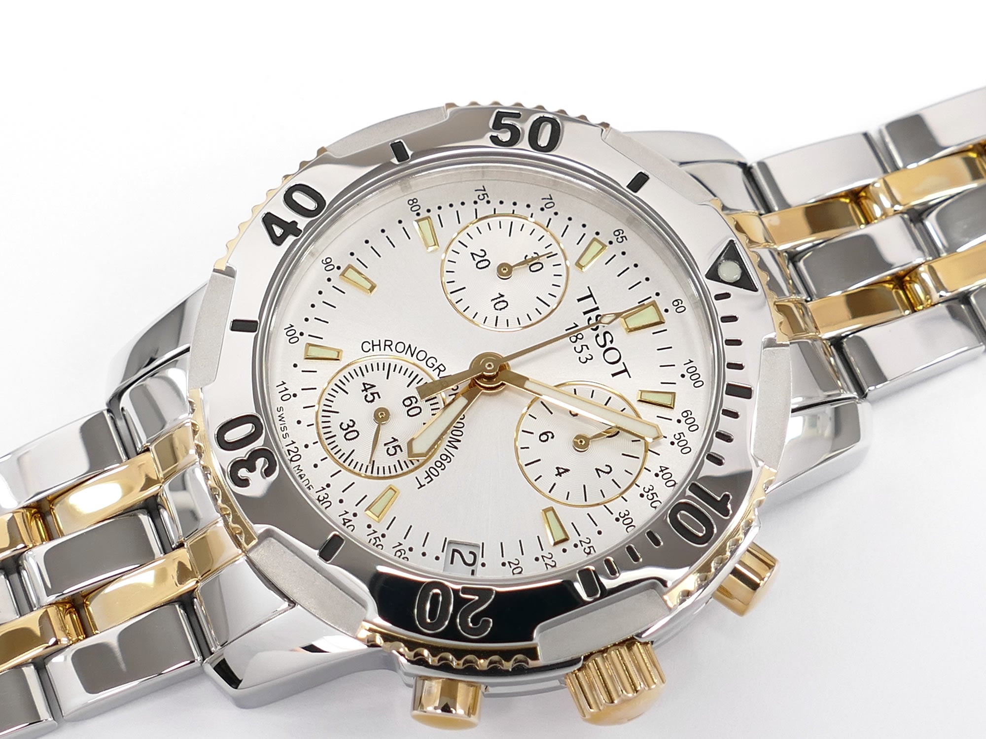 Tissot T-Sport PRS200 Chronograph Silver with 18k Gold T17.2.486.33