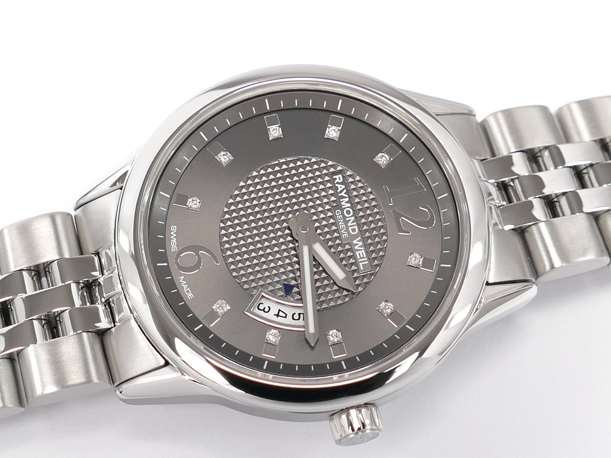 Raymond Weil Freelancer Grey Diamond Dot Dial 5670-ST-05645
